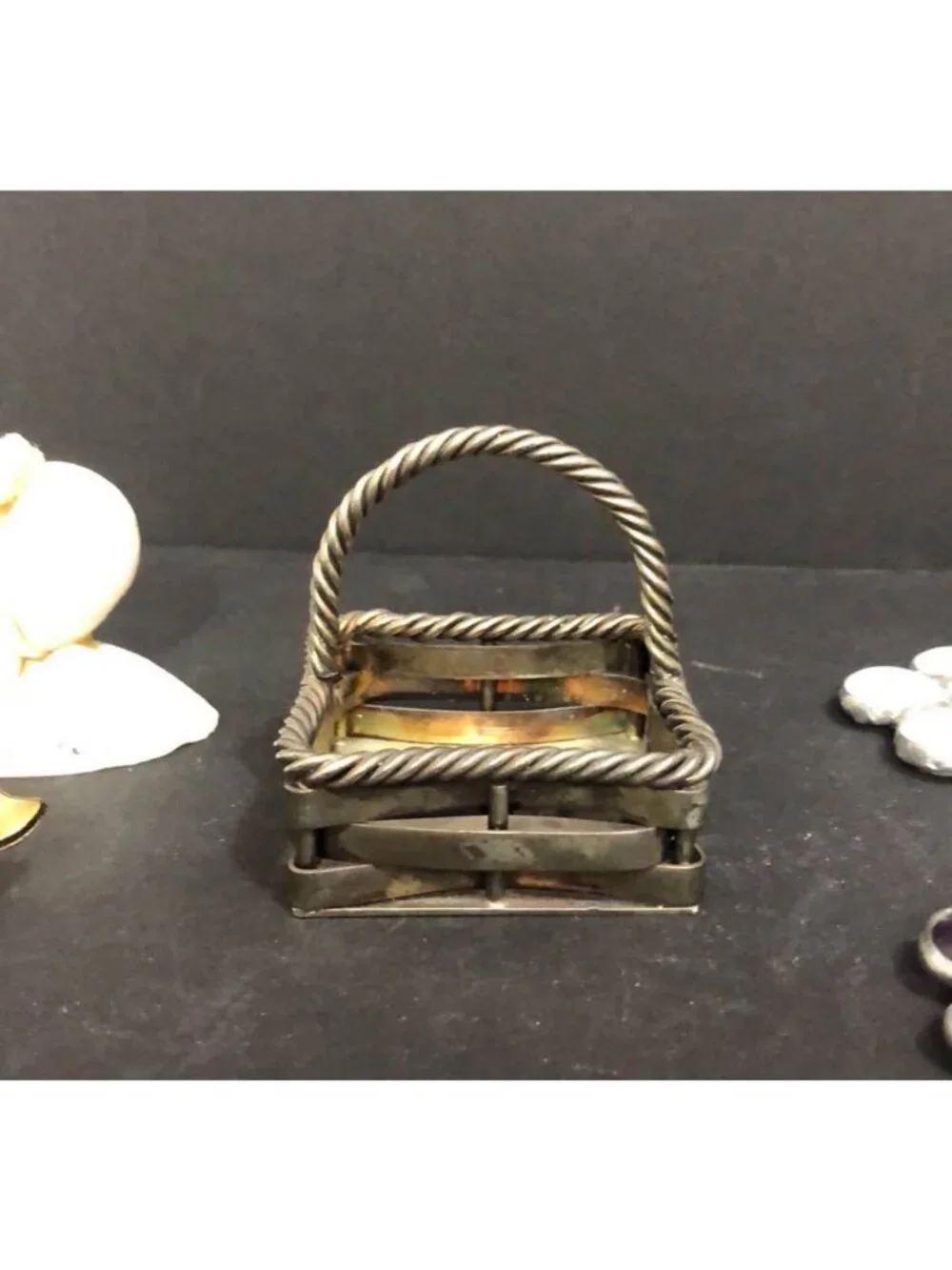 Figurines Lot Basket, Sun Catcher, Door Knob